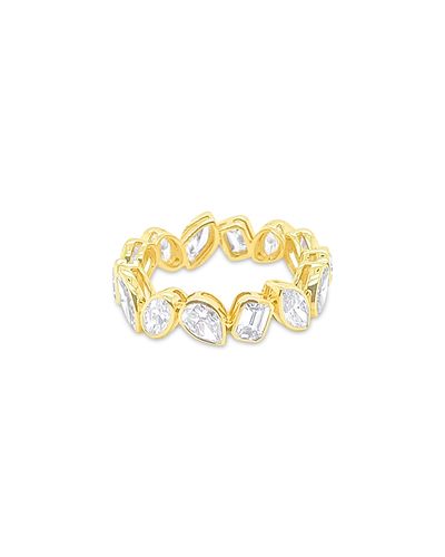 Meira T Meira T 14K Yellow Gold Lab Grown Diamond Mixed Cut Eternity Band, 3.0 tcw