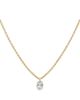 Meira T Meira T 14K Yellow Gold Lab Grown Diamond Oval Solitaire Pendant Necklace, 0.75 tcw - 1