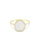 Meira T Meira T 14K Yellow Gold Rainbow Moonstone & Diamond Ring - 1