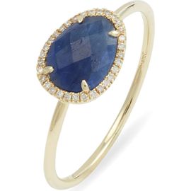 Meira T Meira T Blue Sapphire & Diamond Ring