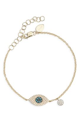 Meira T Meira T Diamond & Sapphire Evil Eye Bracelet