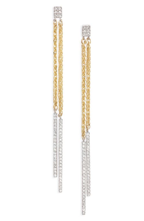 Meira T Meira T Diamond Pavé Chain Drop Earrings