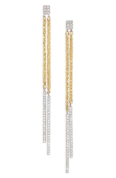 Meira T Meira T Diamond Pavé Chain Drop Earrings