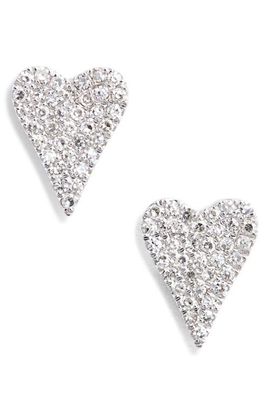 Meira T Meira T Elongated Diamond Heart Stud Earrings