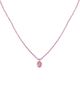 Meira T Meira T Gold-Plated & Pink Rhodium-Plated Silver Pink Sapphire & Diamond Pendant Necklace, 16-18 - 1