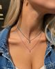 Meira T Meira T Gold-Plated & Pink Rhodium-Plated Silver Pink Sapphire & Diamond Pendant Necklace, 16-18 - 3