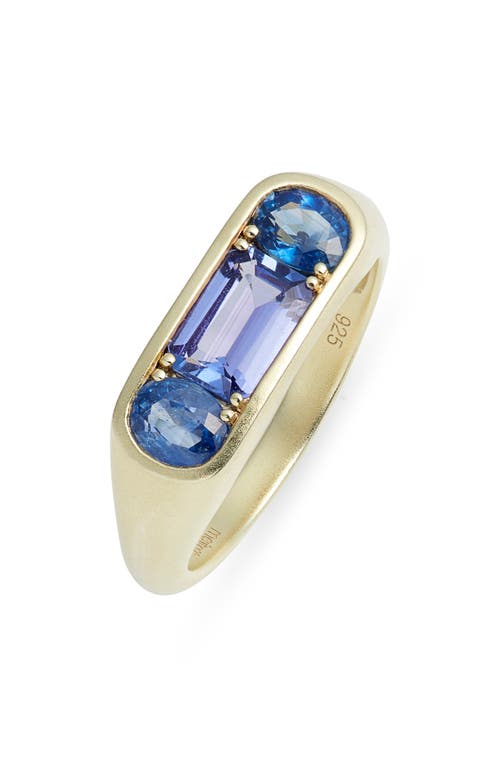 Meira T Meira T Tanzanite & Blue Sapphire Signet Ring