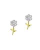 Meira T Women's 14K Gold & Diamond Flower Stud Earrings - 2