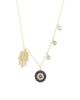 Meira T Women's 14K Gold, Diamond & Sapphire Hamsa & Evil Eye Charm Necklace - 3