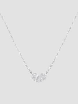 Meira T Women's 14K White Gold & 0.42 TCW Diamond Heart Pendant Necklace
