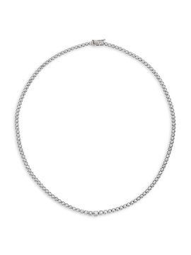 Meira T Women's 14K White Gold & Diamond Tennis Necklace