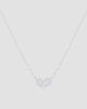 Meira T Women's 14K White Gold Pave Diamond Heart Necklace - 1