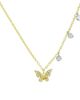 Meira T Women's 14K Yellow Gold Butterfly Diamond Bezel Necklace - 2