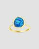 Meira T Women's 14K Yellow Gold, Opal & 0.20 TCW Diamond Ring - 1