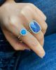 Meira T Women's 14K Yellow Gold, Opal & 0.21 TCW Diamond Ring - 2