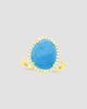 Meira T Women's 14K Yellow Gold, Turquoise & 0.28 TCW Diamond Ring - 1