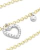 Meira T Women's Dainty Two-Tone 14K Gold & Diamond Heart Pendant Necklace - 3