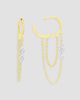 Meira T Women's Two-Tone 14K Gold & 0.21 TCW Diamond Chain Drop Earrings - 1