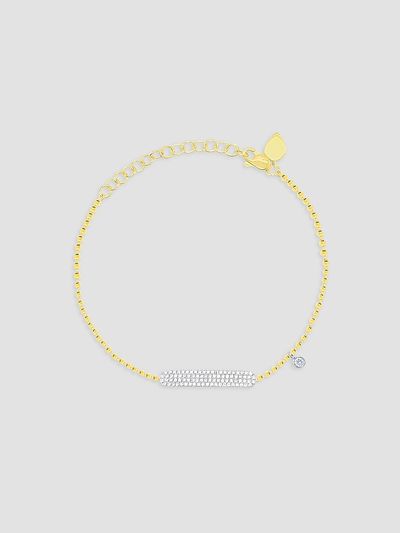 Meira T Women's Two-Tone 14K Gold & 0.25 TCW Diamond Bracelet
