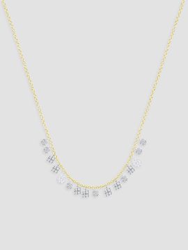 Meira T Women's Two-Tone 14K Gold & 0.25 TCW Diamond Charm Necklace