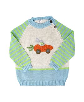 Melange Collection Melange Collection Boys' Knit Carrot Car Easter Sweater