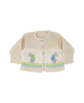 Melange Collection Melange Collection Girls' Knit Bunny Cardigan