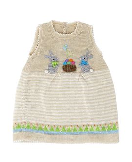 Melange Collection Melange Collection Girls' Knit Bunny Dress
