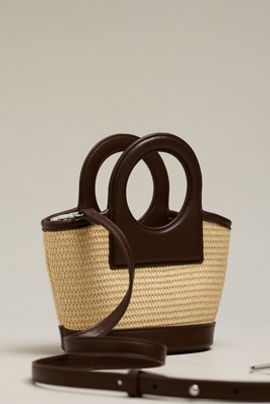 Melie Bianco Carson Raffia Handbag