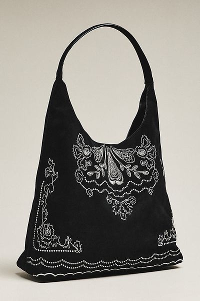 Melie Bianco Eunice Faux Suede Hobo Bag