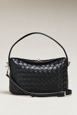 Melie Bianco Lana Woven Shoulder Bag