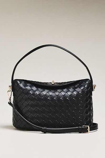 Melie Bianco Lana Woven Shoulder Bag