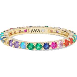 Melinda Maria Melinda Maria The Baby Heiress Rainbow Cubic Zirconia Band Ring
