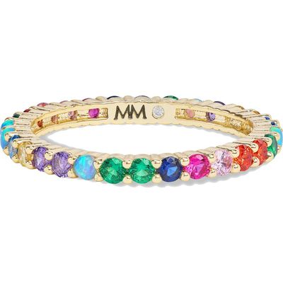 Melinda Maria Melinda Maria The Baby Heiress Rainbow Cubic Zirconia Band Ring