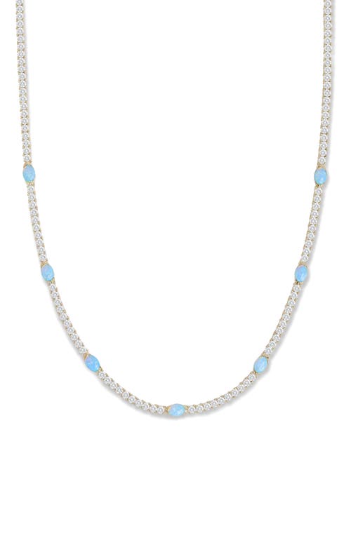 Melinda Maria Melinda Maria The Maven Simulated Opal Tennis Necklace
