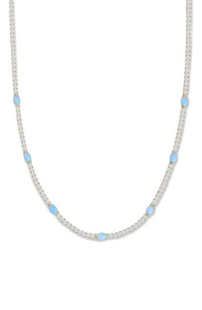 Melinda Maria Melinda Maria The Maven Simulated Opal Tennis Necklace