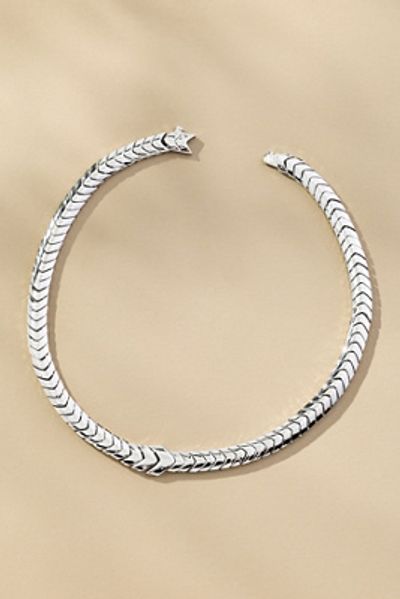Melinda Maria Serpent Herringbone Collar Necklace