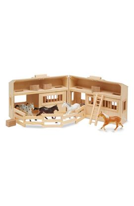 Melissa & Doug Melissa & Doug 'Fold & Go' Mini Stable Play Set