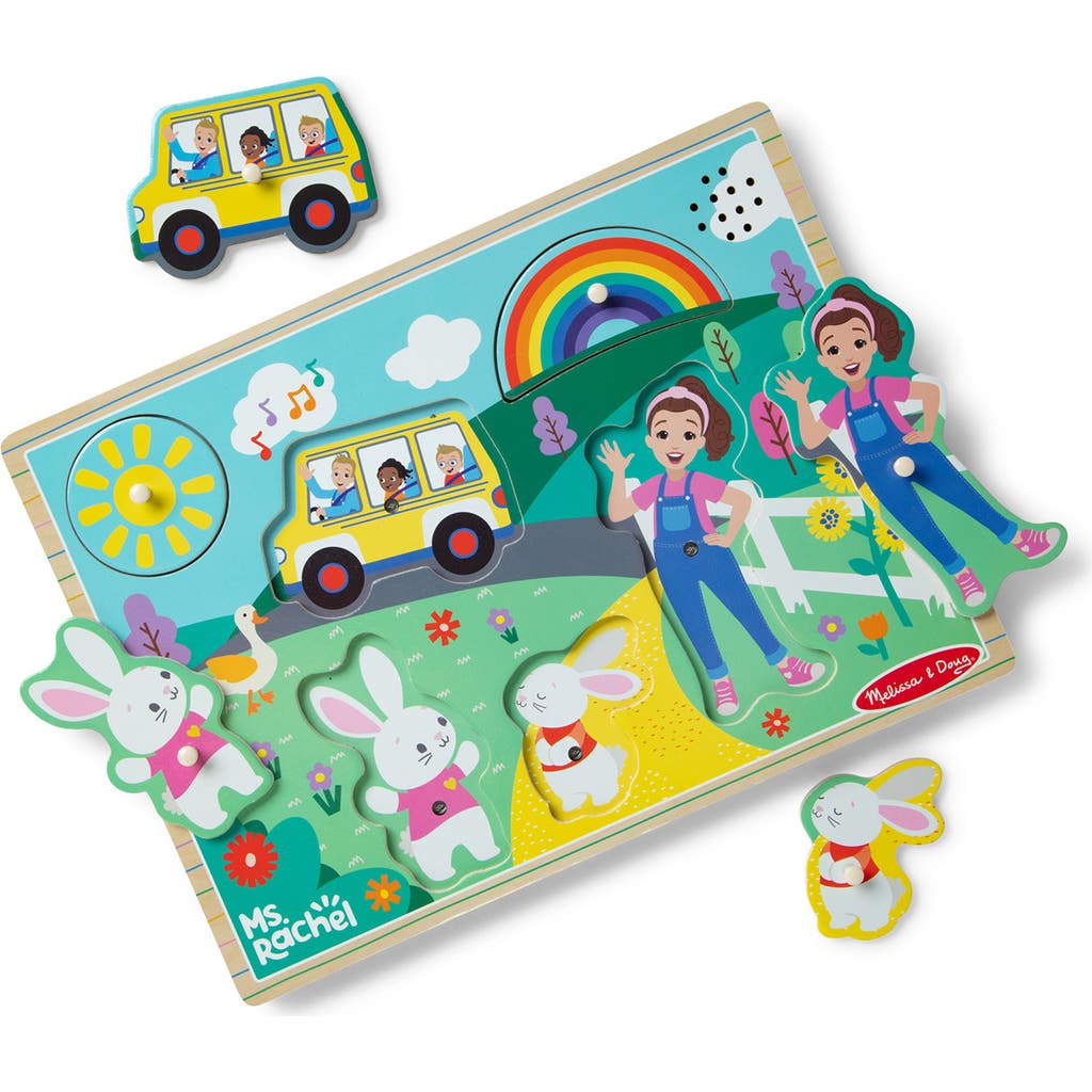 Melissa & Doug Melissa & Doug Ms. Rachel 6-Piece Wooden Song Puzzle 