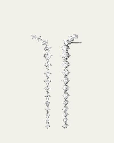 Melissa Kaye 18K Aria Dagger Earrings with Diamonds