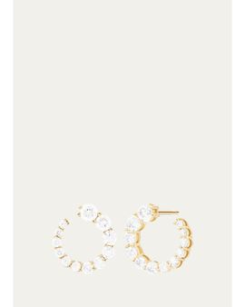 Melissa Kaye 18K Yellow Gold Aria Statement Earrings with Diamonds