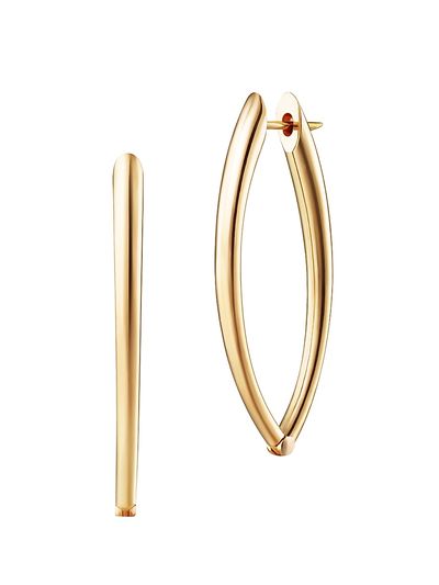 Melissa Kaye Women's Cristina 18K Yellow Gold Medium Marquise Hoop Earrings