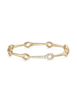 Melissa Kaye Women's Lola 18K Yellow Gold & 0.24 TCW Diamond Needle Linked Bracelet
