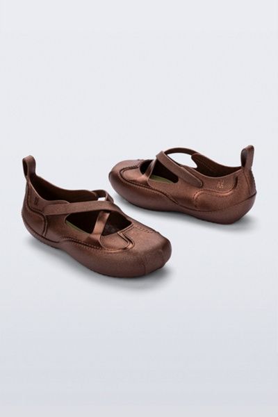 Melissa Melissa Aira Ballerina Shoe in Bronze/Green, Women's at Urban Outfitters