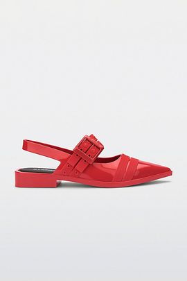 Melissa Melissa Ladylike Jelly Slingback Mule in Beige/Black, Women's at Urban Outfitters