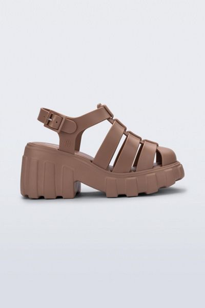 Melissa Melissa Megan Jelly Platform Fisherman Sandal in Brown, Women's at Urban Outfitters