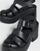 Melissa Melissa Melissa Lulu Sandals Matte Black - 5