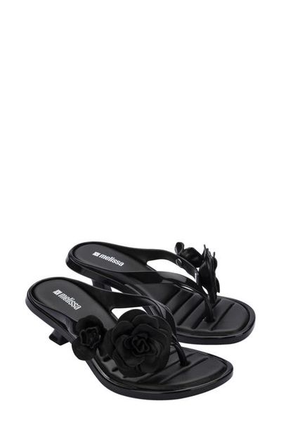 Melissa Melissa Petals Kitten Heel Flip Flop