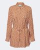 Melissa Odabash Melissa Odabash Ariel belted printed shirt - 1
