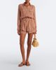 Melissa Odabash Melissa Odabash Ariel belted printed shirt - 6