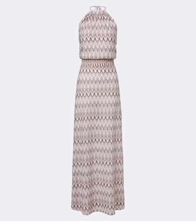 Melissa Odabash Melissa Odabash Charlotte chevron knitted maxi dress